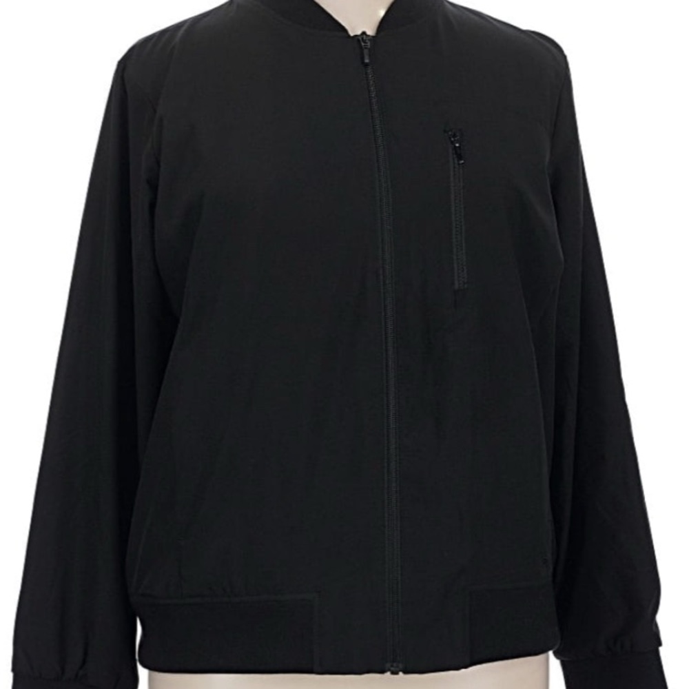 Banana Republic Classic Black lightweight Spring Bomber Jacket  Sz xL